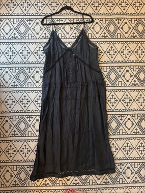 Zara Black Maxi Dress with Spaghetti Straps